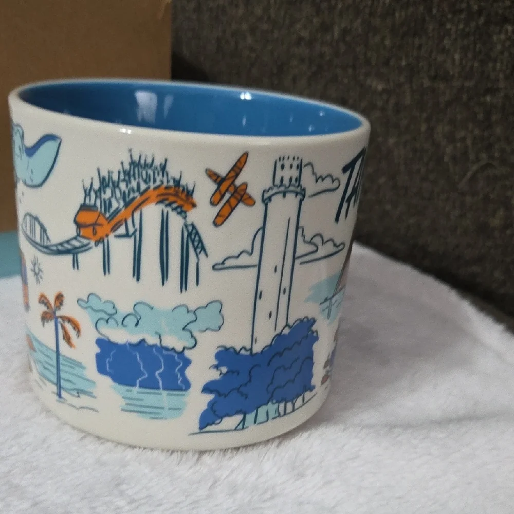 Starbucks Tampa Bay Mug with Blue and White Design - Picture 5 of 6